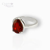 Queen Victoria's Ruby Crystal Collet Drop - Ring